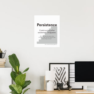 Decoração de Parede Minimalista Motivacional Persi