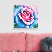 Decoração de Parede Rosa Vintage Arte de Flor Anti