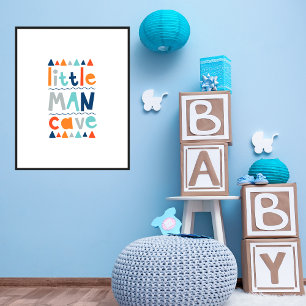 Decoração de Parede Tipografia Little Man Cave Men