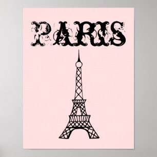 Decoração de Poster de Arte de Parede da Torre Eif