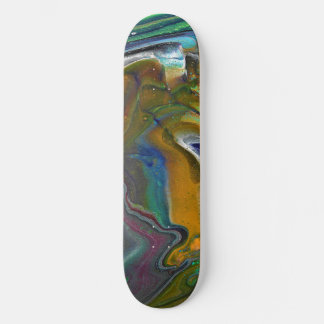 Decoração de Skate Abstrata Colorida Indecisa 3