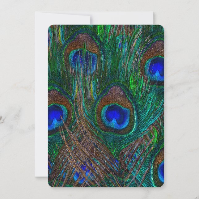 Decoração do Estilo de Penas de Peacock à Meia-Noi (Frente)