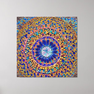 Decoração do muro de mandala
