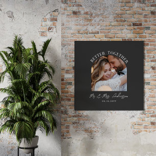 decoração do presente de casamento da foto do carv