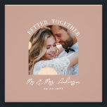 decoração do presente de casamento de fotos de arc<br><div class="desc">Melhor juntos,  casal rosa-rosado,  anúncio de casamento de fotos de arco e impressão de presente. Pessegueira rosa moderna e elegante.</div>