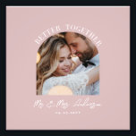 decoração do presente de casamento de fotos de arc<br><div class="desc">Melhor juntos,  casal rosa-rosado,  anúncio de casamento de fotos de arco e impressão de presente. Moto cor-de-rosa rosa,  moderna e elegante.</div>