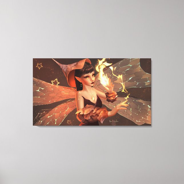 Decoração Mágica de Parede com Ilustração de Fada  (Frente)