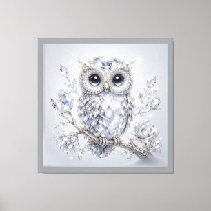 Decoração Mágica Noturna Botânica de Coruja Pratea