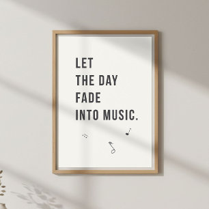 Decoração para uma Noite Tranquila. Poster Minimal