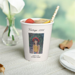 Decoração Personalizada de Aniversário Foto Antiga