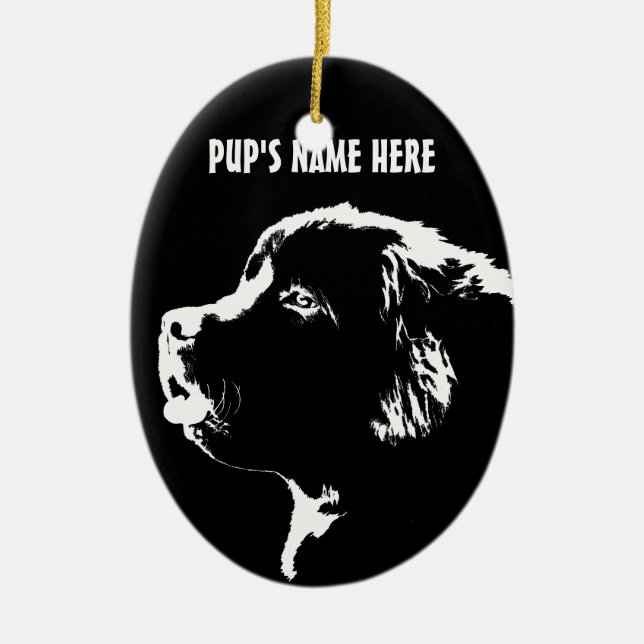 Decoração Personalizada de Cão em Ornamento de Ter (Frente)