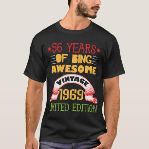 Decorações de Aniversário de 56 Anos Homem Camisa 