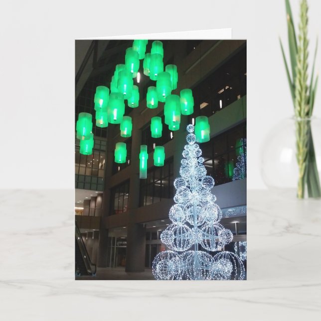 "Decorações de Natal do IDS Center" Cartão de Nata (Frente)