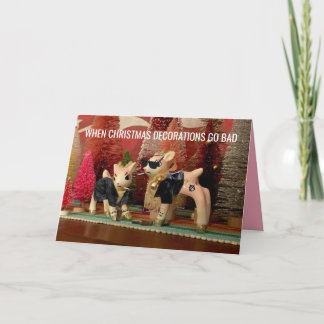 Decorações de Natal Ficaram com cartão de feriado