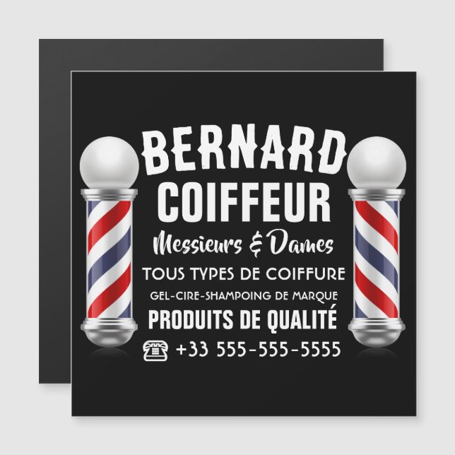 Décoration de salon de coiffure (Frente/Verso)