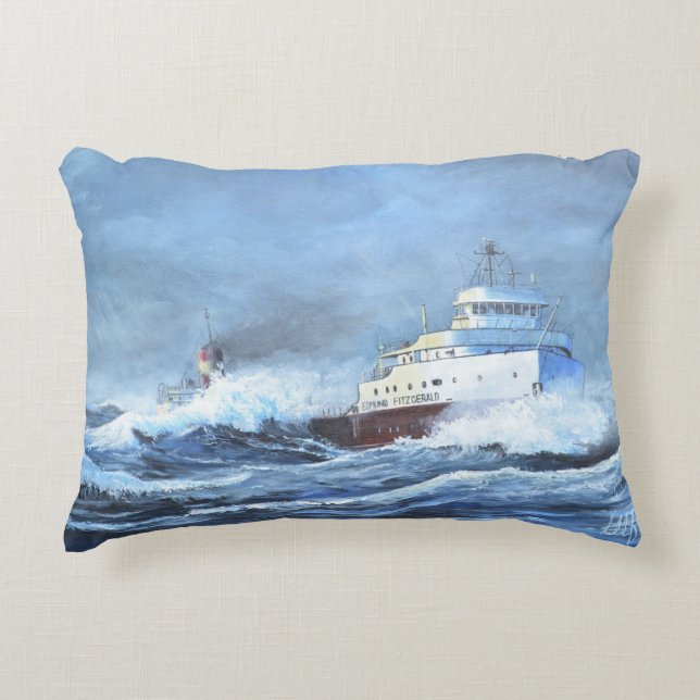 Decorativa A almofada Edmund Fitzgerald (Frente)