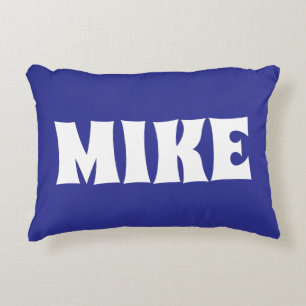 DECORATIVA ALMOFADA AZUL NOME MODERNO PERSONALIZADO