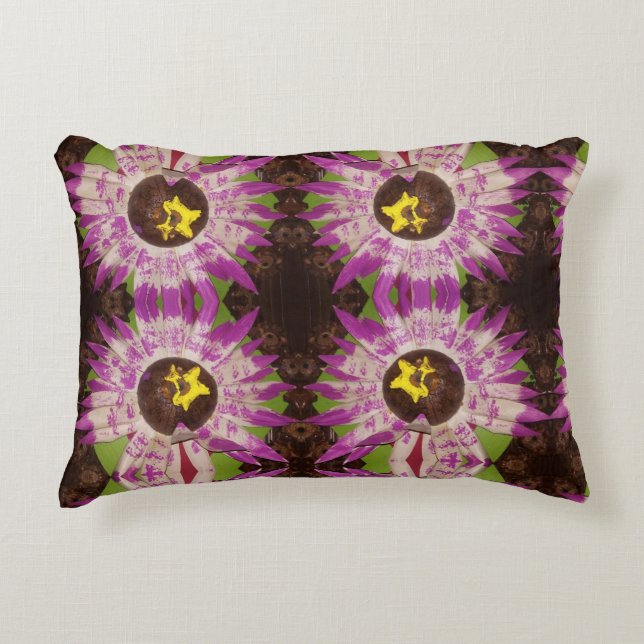Decorativa almofada com imagem de flor (Frente)