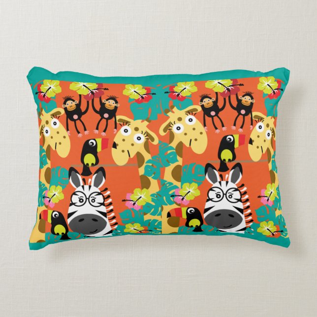 Decorativa Almofada de abelhão de animais selvagens (Frente)