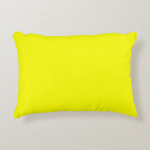 Almofada de Acabamento Amarelo Limão 40 cm x 30 cm