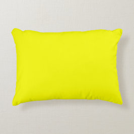 Decorativa Almofada de Acabamento Amarelo Limão 40 cm x 30 cm