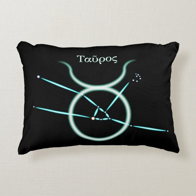 Decorativa Almofada de Acabamento da Constelação do Zodíaco T (Frente)