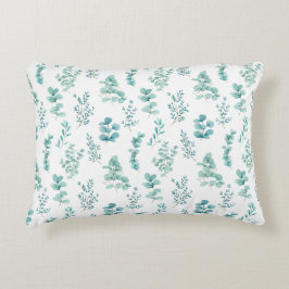 Decorativa Almofada de Acabamento em Eucalipto Aquarela