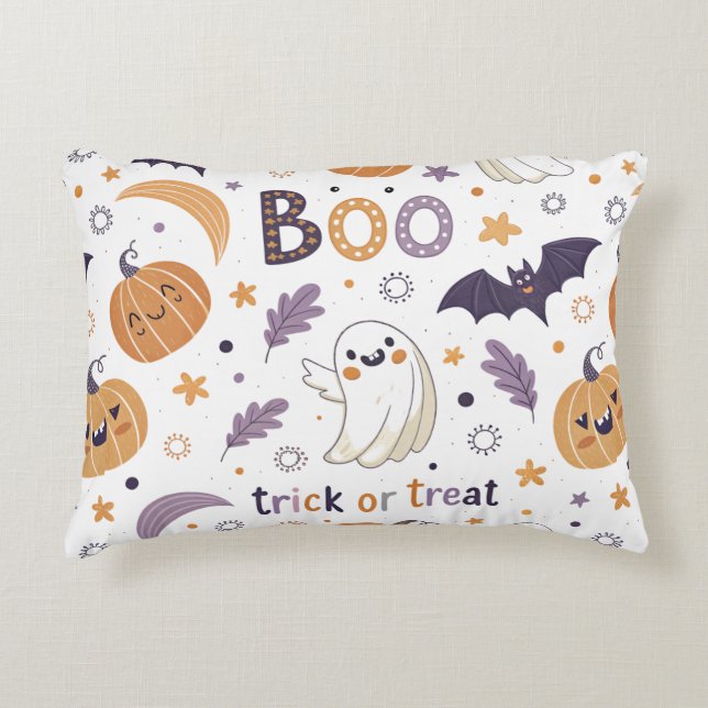 Decorativa Almofada de Acabamento Pastel de Halloween – Fanta (Frente)