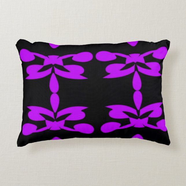 Decorativa Almofada de Acen­to Roxo  (Frente)