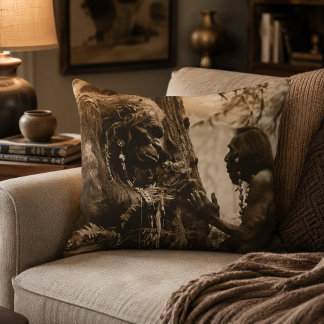 Decorativa Almofada de Acen­to Sasquatch Elder 16x12