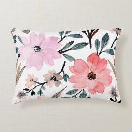 Decorativa Almofada de acento de flor fofa rosa