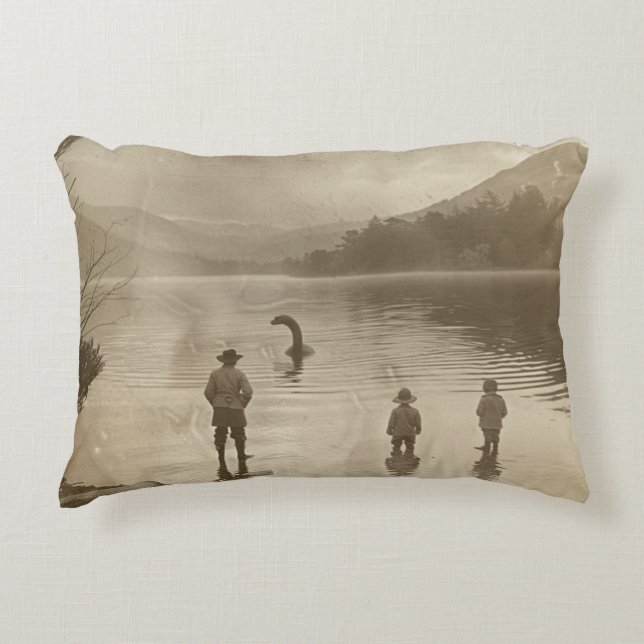 Decorativa Almofada de Acento Loch Ness 16x12 (Frente)