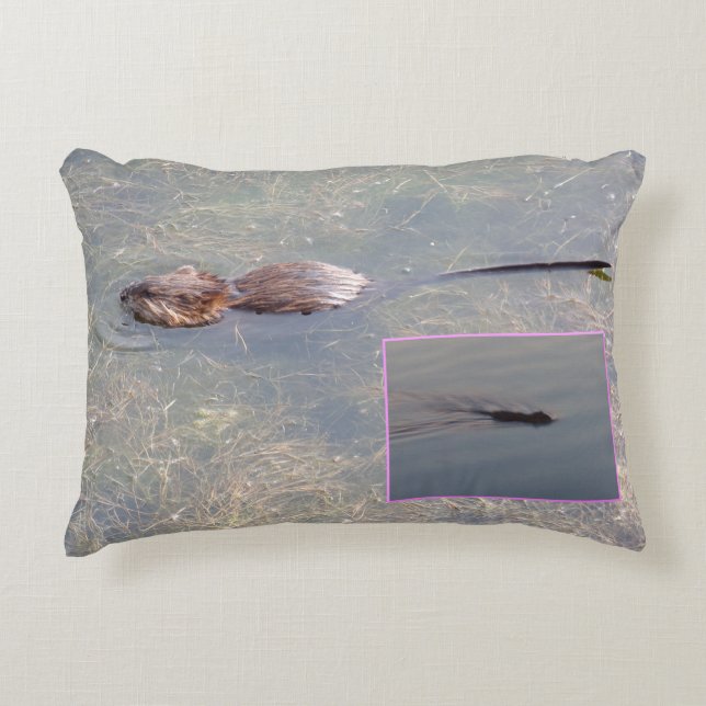Decorativa Almofada de Acento Muskrat (Frente)