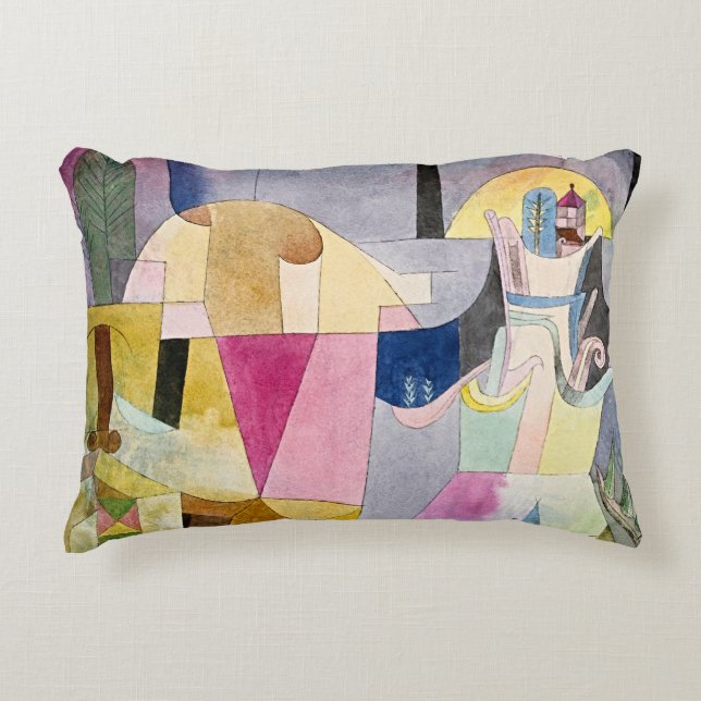 Decorativa Almofada de Acento Paul Klee Bauhaus Dreamscape (Frente)