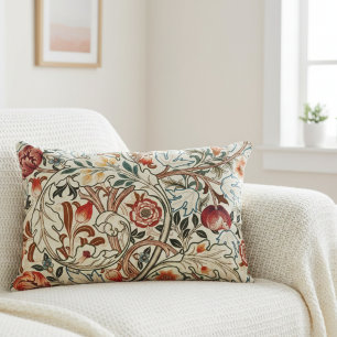 Decorativa Almofada de Arremesso de Arte Floral William Morri