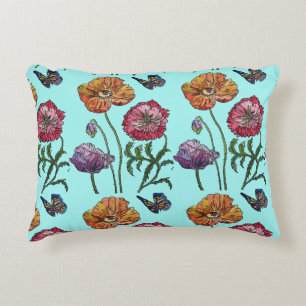 Decorativa Almofada de Decoração Azul-Vazia Pálida