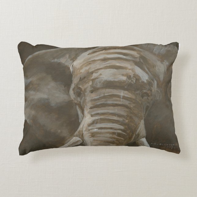 Decorativa almofada de elefante (Frente)