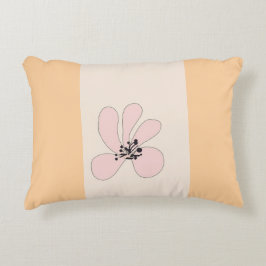 Decorativa almofada de flor rosa