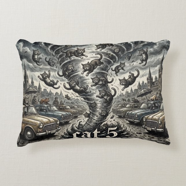 DECORATIVA ALMOFADA DE GATO ENGRAÇADO (Frente)