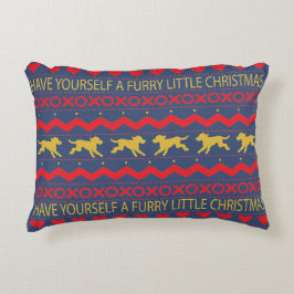 Decorativa Almofada de Natal "Natal Peludo" Cães