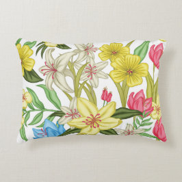 Decorativa Almofada de Relevo com Fundo Floral