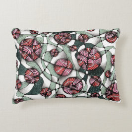 Decorativa Almofada Lombar com Padrão Neurographica Artístico