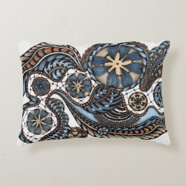 Decorativa Almofada Lombar de Renda Zentangle Artística - Poe