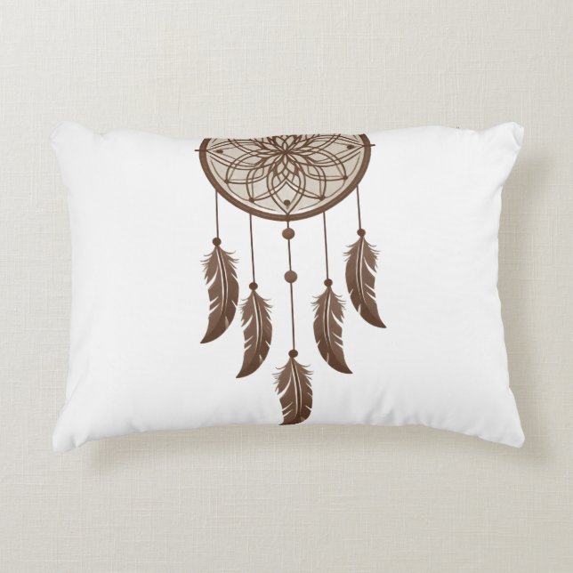 Decorativa Almofada Quadrada de Sonhos Boho Rústico (Frente)