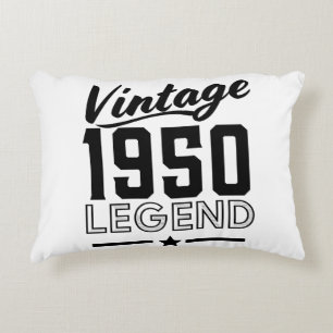 Decorativa Almofada vintage com estampa dos anos 50