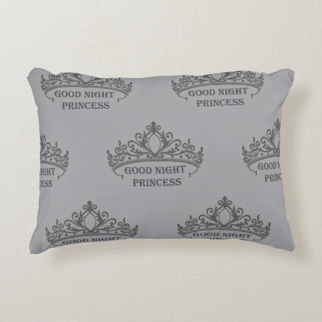 Decorativa Boa noite princesa Almofada de acento (Frente)