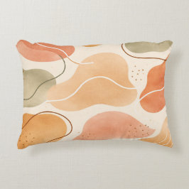 Decorativa Boho Almofada de Forma Orgânica Abstrata - Terraco