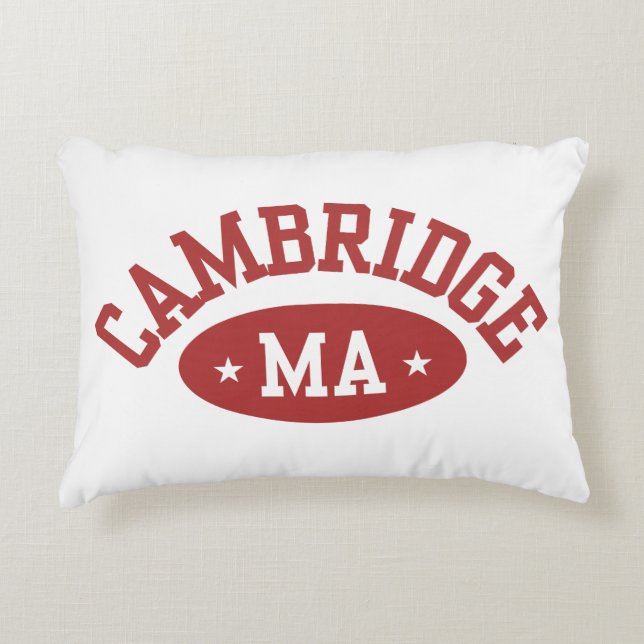 Decorativa Cambridge, Massachusetts College Town Almofada de  (Frente)