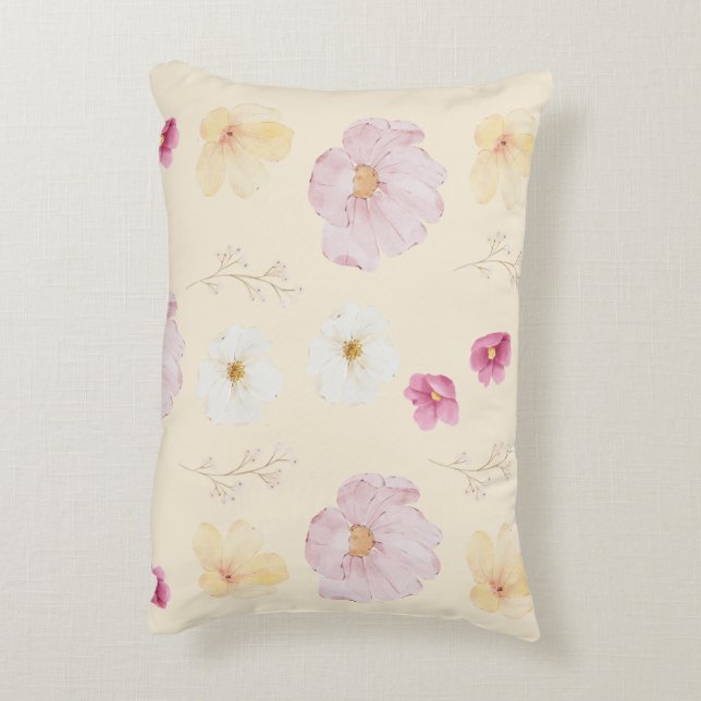 Decorativa Capa de Almofada de Arremesso Floral Bloom Quente (Verso(Vertical))