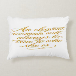 Decorativa Citação Inspiradora para Mulheres Almofada de Arre